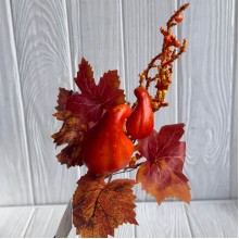 Осенняя веточка (С30527), 31,5 см, оранжевая, шт.