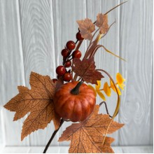 Осенняя веточка (С30532), 28,5 см, коричневая, шт.