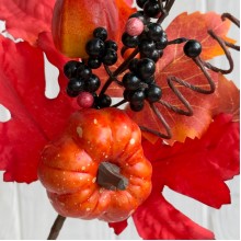 Осенняя веточка (С30525), 27 см, оранжевая, шт.