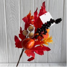 Осенняя веточка (С30524), 31 см, оранжевая, шт.