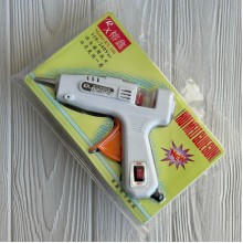 Клеевой термопистолет с переключателем мощности, 20/45 W, под стержни 7 мм, белый, шт.