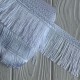 Тесьма с бахромой (D30316), 7 см, белая, рулон 13 м