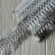 Тесьма с бахромой (D30082), 6,5 см, серебро, рулон 13 м