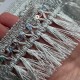 Тесьма с бахромой (D30082), 6,5 см, серебро, рулон 13 м