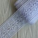 Кружево макраме (D30223), 6 см, белое, рулон 9 м