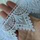 Кружево макраме (D30208), 7,5 см, белое, рулон 9 м
