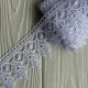 Кружево макраме (D30227), 5,5 см, белое, рулон 9 м
