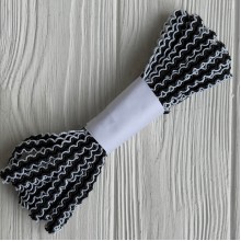 Тесьма цветная с кантом, 1 см, черная, рулон 9 м