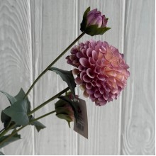 Ветка георгины, 68 см, лавандовая, шт.