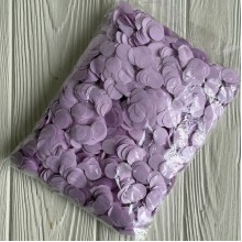 Наполнитель конфети (кружочки), 12 мм, лиловый, упаковка 100 г 