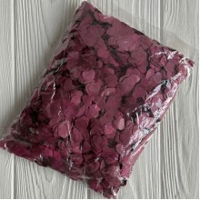 Наполнитель конфети (сердечки), 12 мм, бордовый, упаковка 100 г 