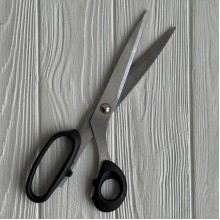 Ножницы большие, 25 см, чорные, шт.