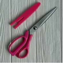 Ножницы, 22,5 см, светло-малиновые, шт.