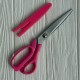 Ножницы, 22,5 см, светло-малиновые, шт.