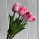 Букет тюльпанов, 34 см, розово-малиновый, букет з 9 шт.