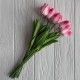 Букет тюльпанов, 34 см, розово-малиновый, букет з 9 шт.