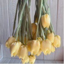Тюльпаны из органзы, 42 см, желтые, упаковка 20 шт. Тюльпаны из органзы, 42 см, желтые, упаковка 20 шт.