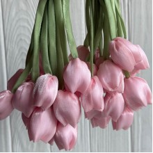 Тюльпаны из органзы, 42 см, персиковые, упаковка 20 шт. Тюльпаны из органзы, 42 см, персиковые, упаковка 20 шт.