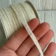 Тесьма-мешковина, 0,6 см, белая, рулон 50 м