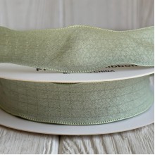 Лента жатка (D30329), 2,5 см, оливковая, рулон 9 м