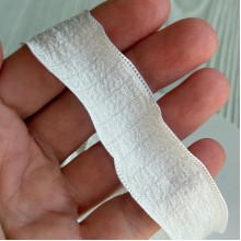 Лента жатка (D30329), 2,5 см, белая, рулон 9 м