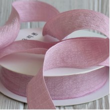 Лента жатка (D30329), 2,5 см, розовая, рулон 9 м