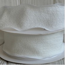 Стрічка жатка (D30330), 4 см, біла, рулон 9 м