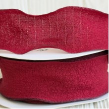 Стрічка жатка (D30330), 4 см, бордова, рулон 9 м