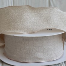 Стрічка жатка (D30330), 4 см, кремова, рулон 9 м