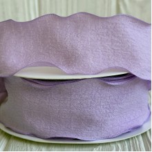 Стрічка жатка (D30330), 4 см, лілова, рулон 9 м