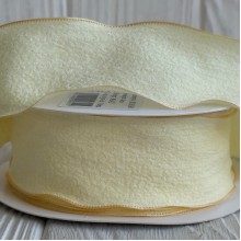 Стрічка жатка (D30330), 4 см, лимонна, рулон 9 м