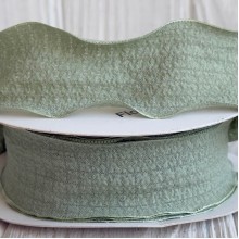 Стрічка жатка (D30330), 4 см, свытло-оливкова, рулон 9 м