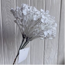 Цветущая зелень (С30659), 19 см, белая, букет с 5 шт.