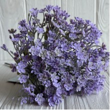 Цветущая зелень (С30659), 19 см, лиловая, букет с 5 шт.
