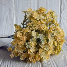 Цветущая зелень (С30659), 19 см, желтая, букет с 5 шт.