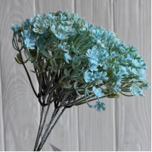 Цветущая зелень (С30659), 19 см, светло-бирюзовая, букет с 5 шт.