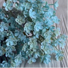 Цветущая зелень (С30659), 19 см, светло-бирюзовая, букет с 5 шт.