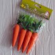 Морковка маленькая (IL), 14 см, оранжевая, набор 4 шт.
