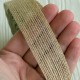 Стрічка мішковина волосінь (однотонна), 2,5 см, натуральна, рулон 10 м
