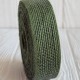 Стрічка мішковина волосінь (однотонна), 2,5 см, оливкова, рулон 10 м