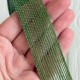 Стрічка мішковина волосінь (однотонна), 2,5 см, оливкова, рулон 10 м