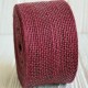 Лента мешковина леска (однотонная), 4 см, бордовая, рулон 10 м