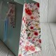 Подарочный пакет с цветочным принтом (J01188), 18х23х10 см, мятный, упаковка 12 шт. 