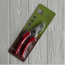 Секатор (T00587), 20 см, красный, шт.