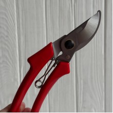 Секатор (T00587), 20 см, красный, шт.