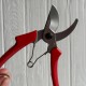 Секатор (T00587), 20 см, красный, шт.
