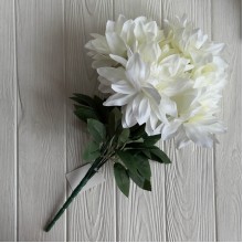 Букет георгины (С30695), 45 см, белый, шт.