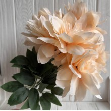 Букет георгины (С30695), 45 см, персиковый, шт. Букет георгины (С30695), 45 см, персиковый, шт.