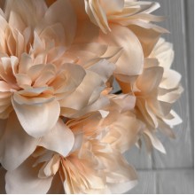 Букет георгины (С30695), 45 см, персиковый, шт.