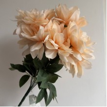 Букет георгины (С30695), 45 см, персиковый, шт.
